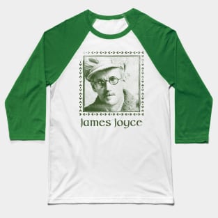 James Joyce // Retro Faded Style Fan Design Baseball T-Shirt